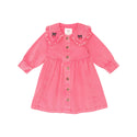 Pink Vintage Cherry Collar Dress