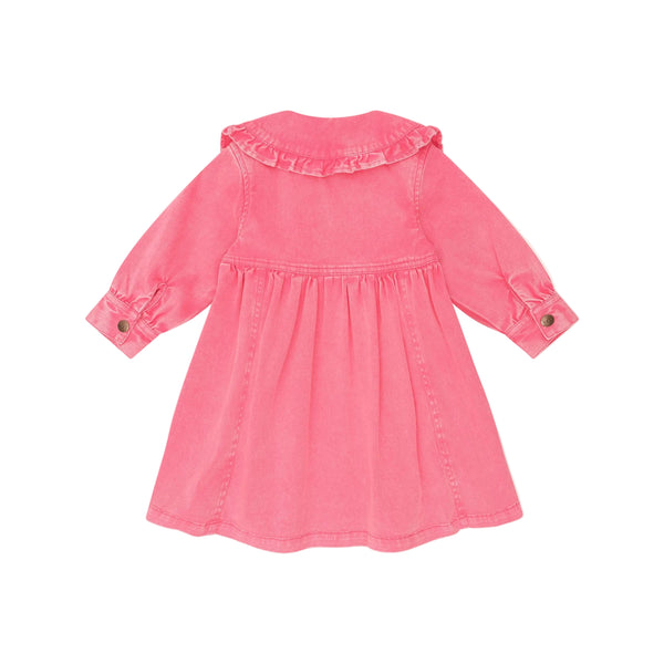 Pink Vintage Cherry Collar Dress