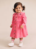 Pink Vintage Cherry Collar Dress