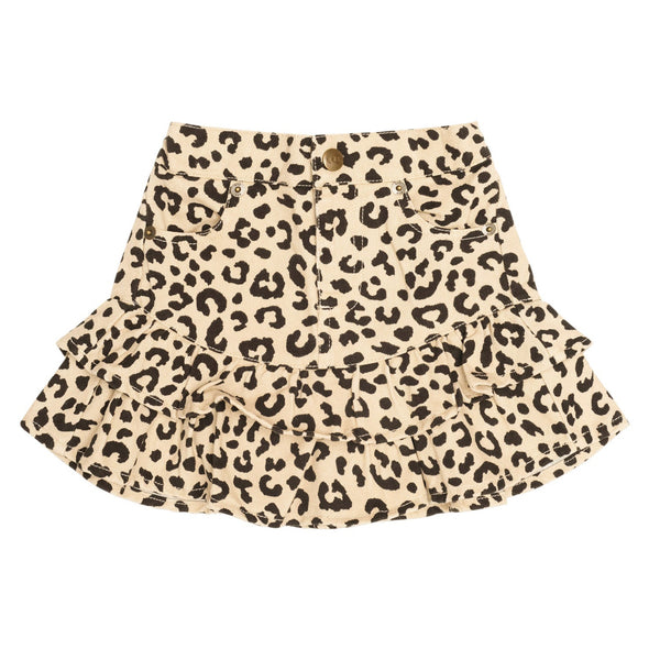 Leopard Frill Skirt
