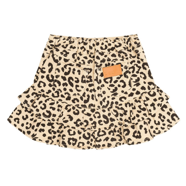 Leopard Frill Skirt