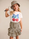 Leopard Frill Skirt