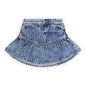 Blue Denim Dreamy Tiered Skirt