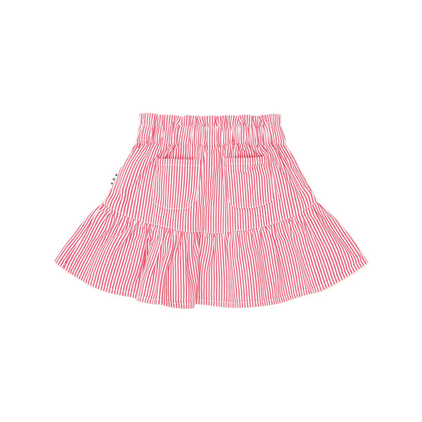 Pink Classic Stripe Yoke Skirt