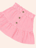 Pink Classic Stripe Yoke Skirt