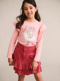 Berry Cord Tiered Skirt