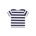 Navy and White Furry Hux Striped Tee