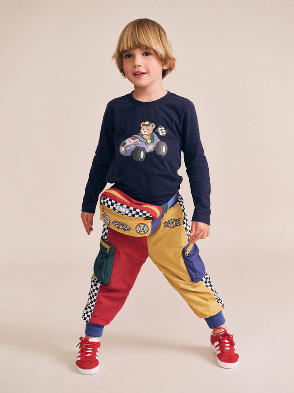 Navy Vroom Vroom Hux Long Sleeve Tee