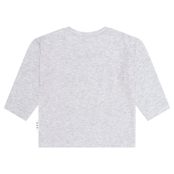 Grey Marle Skater Hux Long Sleeve Tee