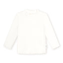 White Ribbed Skivvy Mockneck