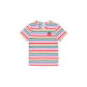 Multicolor Tutti Frutti Striped Rib Tee