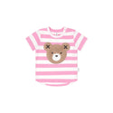 Pink and White Furry Hux Stripe Tee