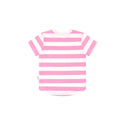 Pink and White Furry Hux Stripe Tee