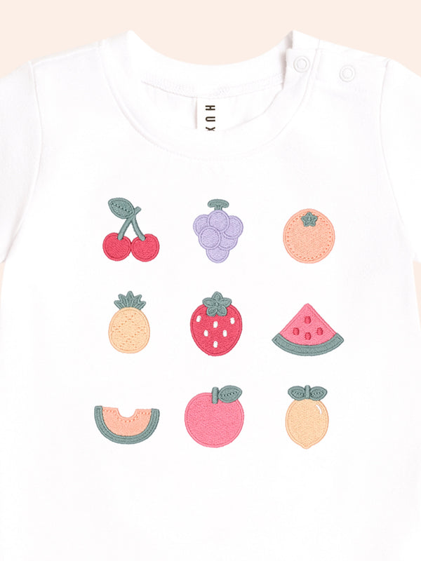 White Fruit Salad Tee