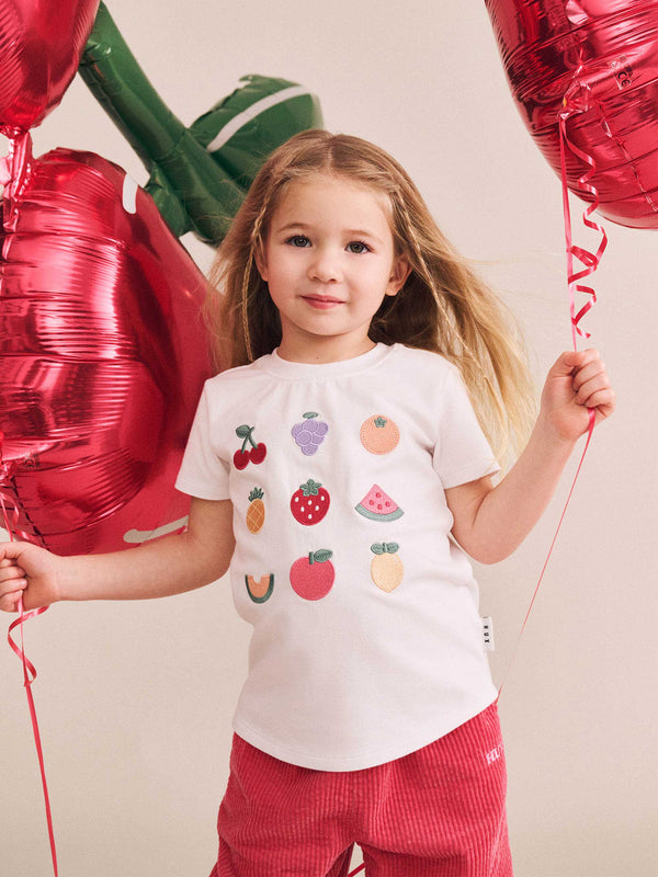 White Fruit Salad Tee