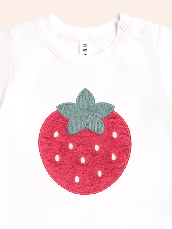 White Very Strawberry Tee