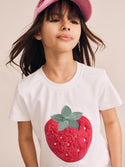 White Very Strawberry Tee