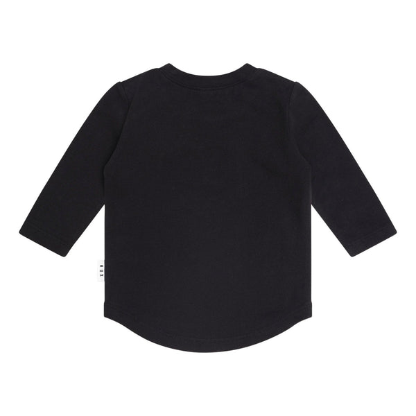 Black Foil Pretzel Long Sleeve Tee