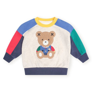 Multicolor Block Sitting Hux Crewneck