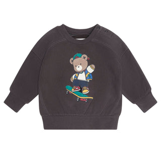 Black Skater Hux Crewneck