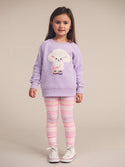 Purple Poodle Puff Crewneck