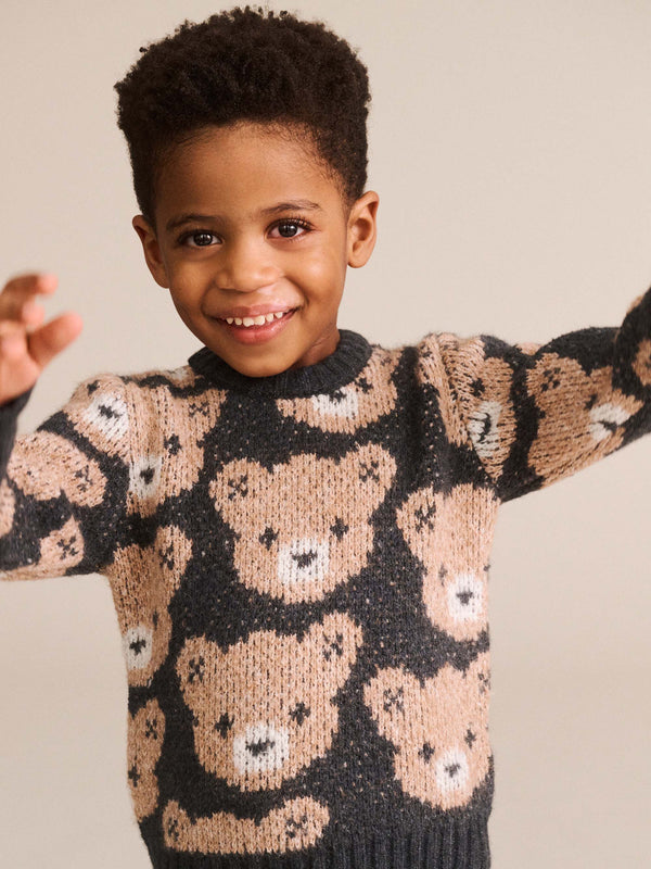 Black Hux Sponge Sweater