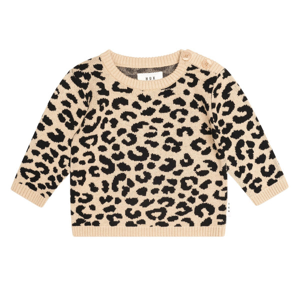 Leopard Print Knit Sweater