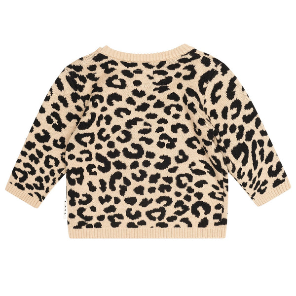 Leopard Print Knit Sweater