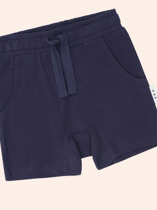 Navy Gusset Short