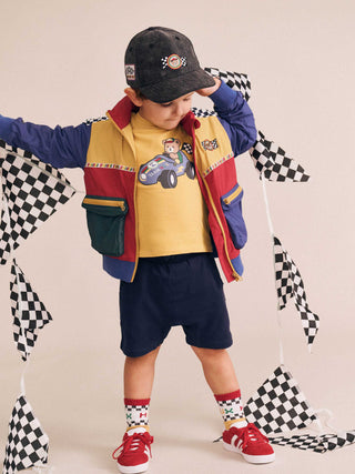 Navy Gusset Short