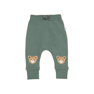 Green Baby Furry Huxbear Drop Crotch Pant