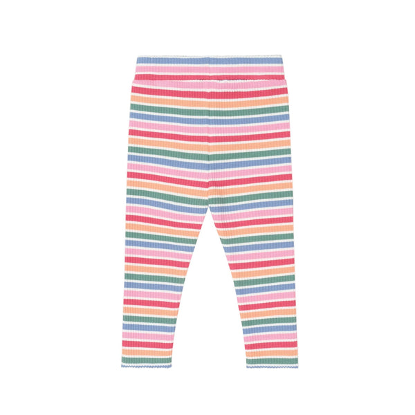 Multicolor Tutti Frutti Striped Legging
