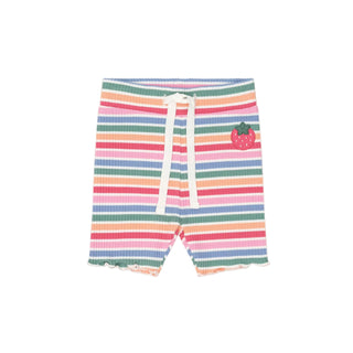 Multicolor Tutti Frutti Striped Short