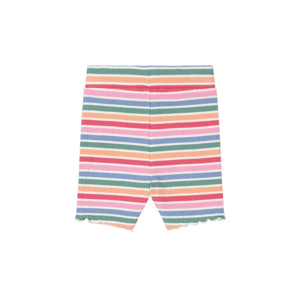 Multicolor Tutti Frutti Striped Short
