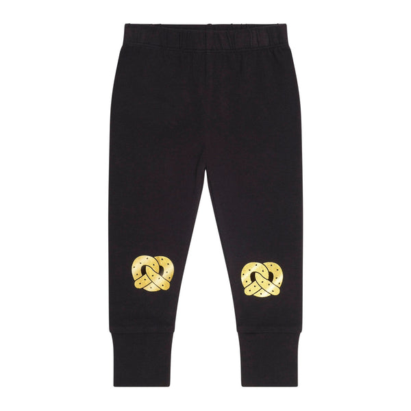 Black Foil Pretzel Legging