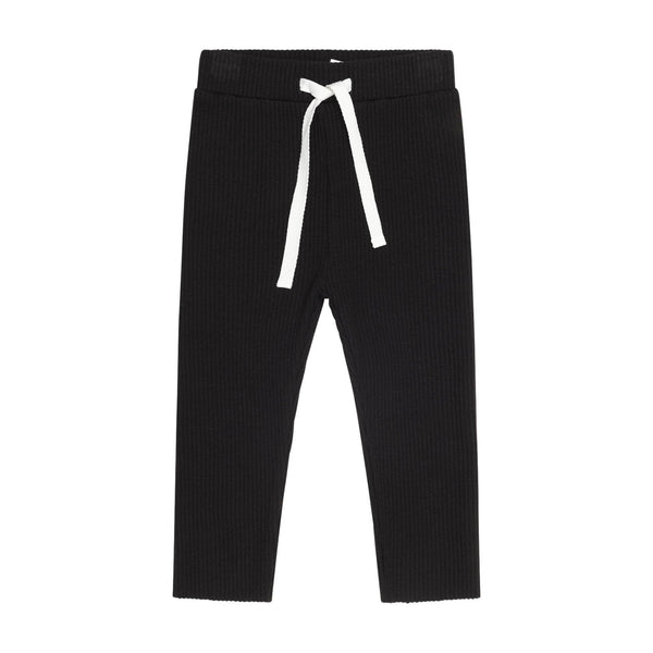 Black Classic Ribbed Legging