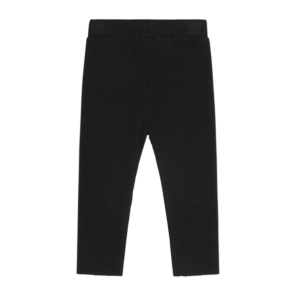 Black Classic Ribbed Legging