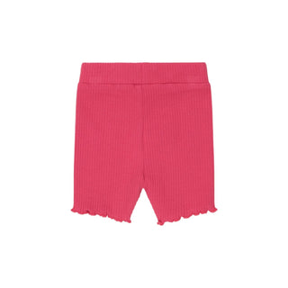 Dark Pink Ribbed Short