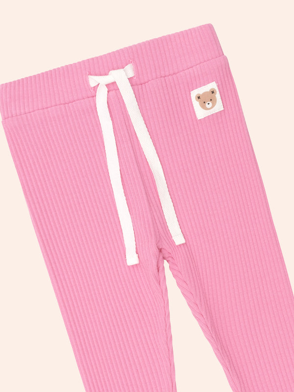 Pink Ribbed Legging