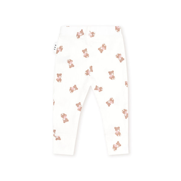 White Tumbling Bow Huxette Legging