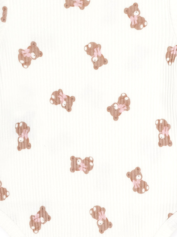 White Tumbling Bow Huxette Legging