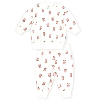 White My First Hux Velour Sweatsuit
