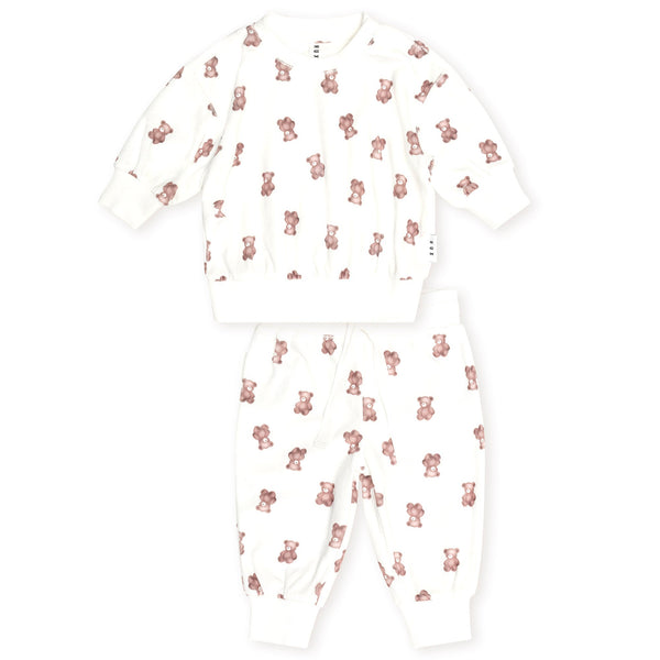 White My First Hux Velour Sweatsuit
