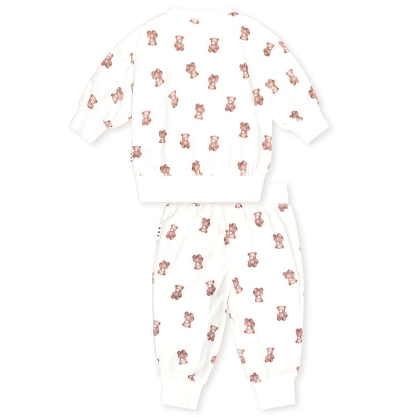 White My First Hux Velour Sweatsuit