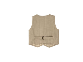 Beige Stripe Vest
