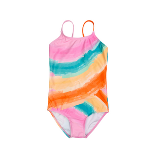 Multicolor Brushstrokes Taylor Swimsuit