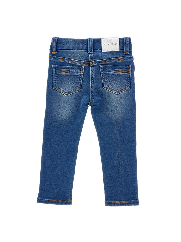 Blue Denim Bow Jeans