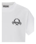 White Mini Me Wreath Logo Embroidery Tee