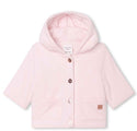 Apricot Hearts Jaquard Pattern Baby Jacket