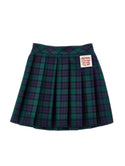 Green and Navy Plaid Skirt